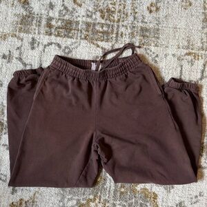 BDG Men's Bonfire French Terry Jogger Sweatpants Brown Size Small